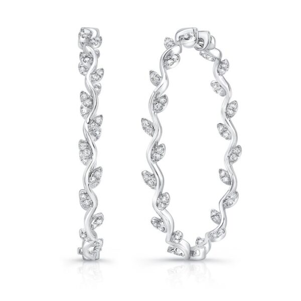 Floral Hoop Earrings
