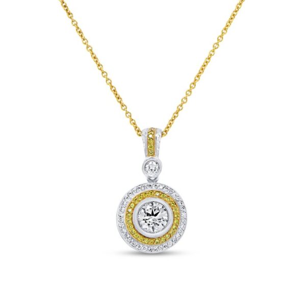 Double-Halo Drop Pendant