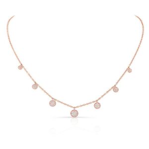 Seven-Cluster Dangle Necklace