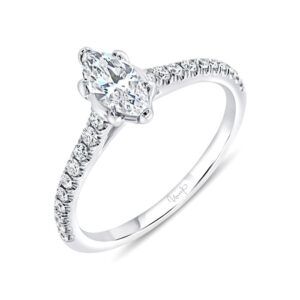 Cathedral Marquise Engagement Ring