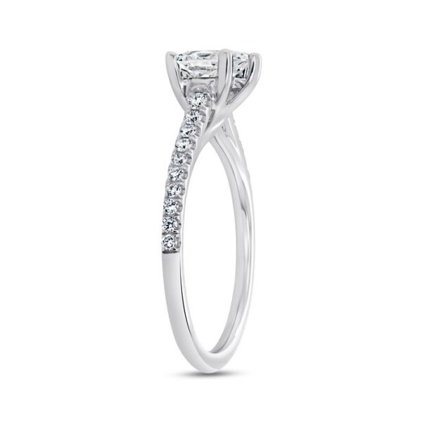 Cathedral Cushion Cut Engagement Ring - Image 2