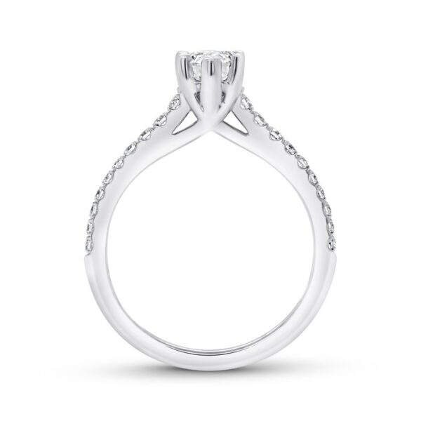 Cathedral Cushion Cut Engagement Ring - Image 3