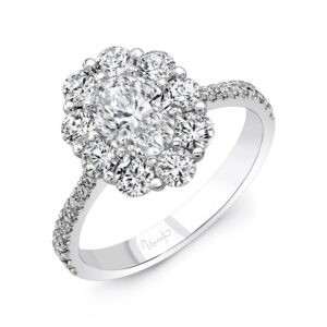 Halo Oval Shaped Engagement Ring