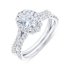 Halo Round Engagement Ring