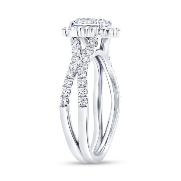 Halo Round Engagement Ring - Image 2