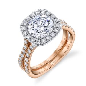 Halo Round Engagement Ring
