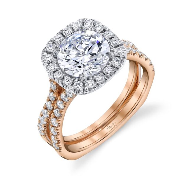 Halo Round Engagement Ring