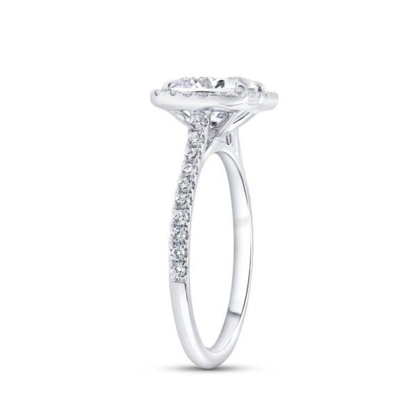 Halo Cushion Cut Engagement Ring - Image 2