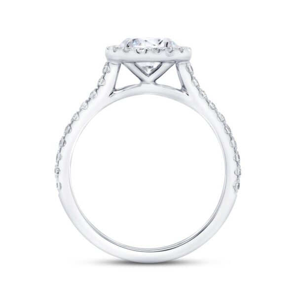 Single-Halo Round Engagement Ring - Image 3