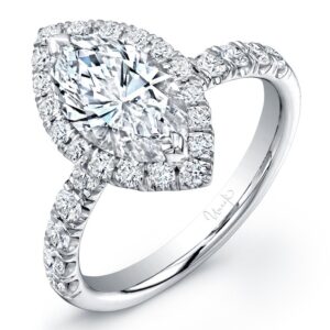 Halo Marquise Diamond Engagement Ring
