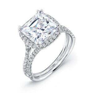 Halo Round Engagement Ring