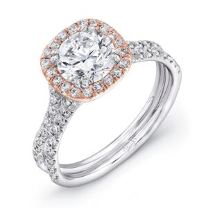 Halo Round Engagement Ring