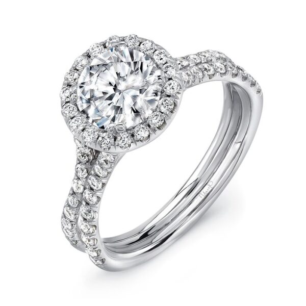 Halo Round Engagement Ring