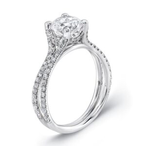 Split Round Engagement Ring