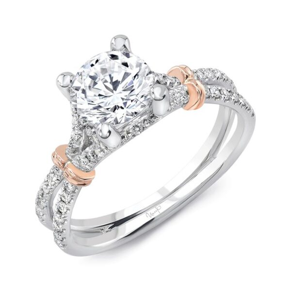 Split Round Engagement Ring
