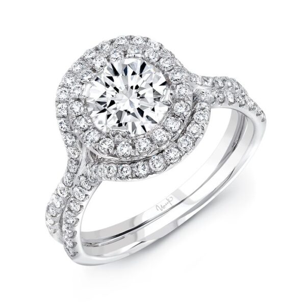 Double-Halo Round Engagement Ring