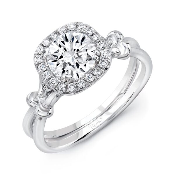 Halo Round Engagement Ring