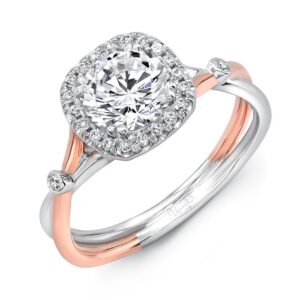 Halo Round Engagement Ring