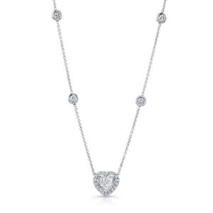 Heart Heart Shaped Diamond Necklace