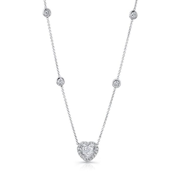 Heart Heart Shaped Diamond Necklace
