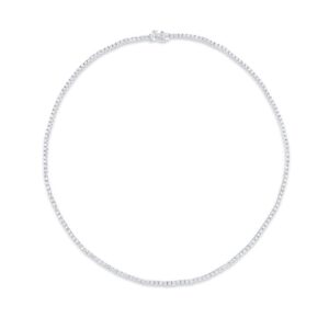 1-Row Round Diamond Tennis Necklace