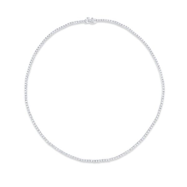 1-Row Round Diamond Tennis Necklace