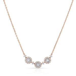 Three-Stone Brooch Necklace
