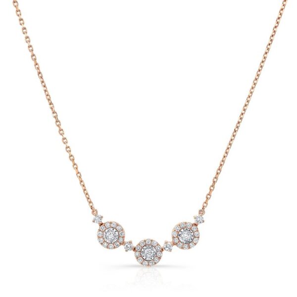 Three-Stone Brooch Necklace