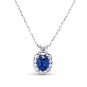Oval Shaped Drop Pendant