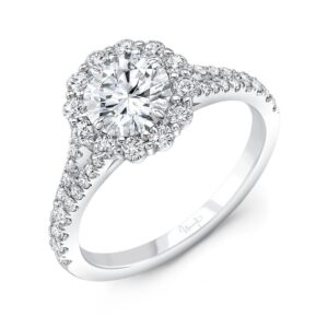Halo Round Engagement Ring