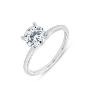 Solitaire Round Engagement Ring
