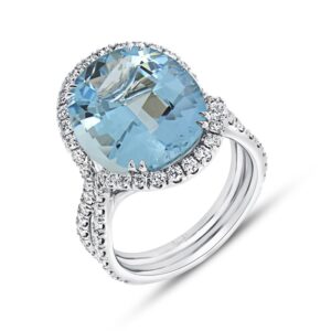 Halo Oval Shaped Engagement Ring