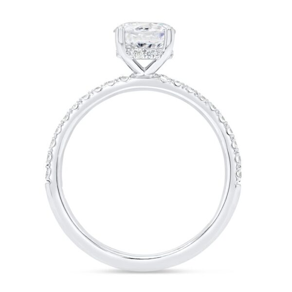 Under-Halo Round Engagement Ring - Image 3