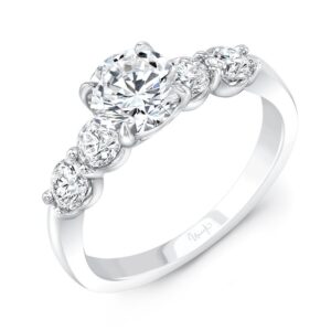 Straight Round Engagement Ring