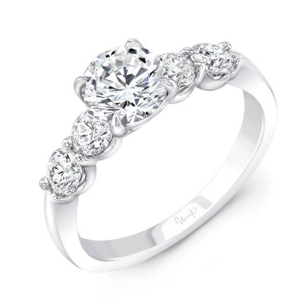 Straight Round Engagement Ring