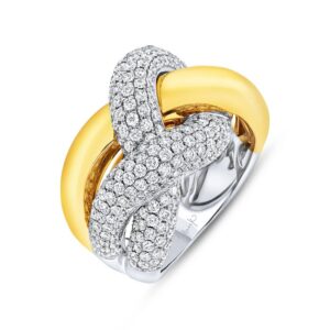 Twist Diamond Fashion Ring
