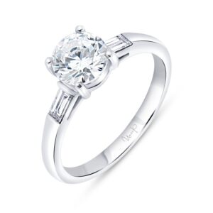 Three-Stone Round Engagement Ring