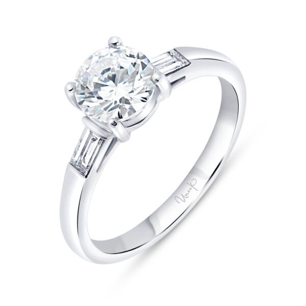 Three-Stone Round Engagement Ring