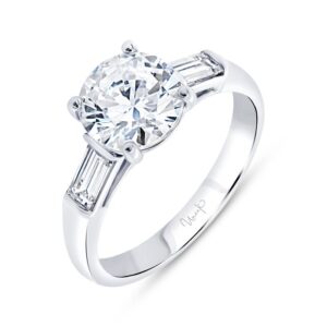 Three-Stone Round Engagement Ring