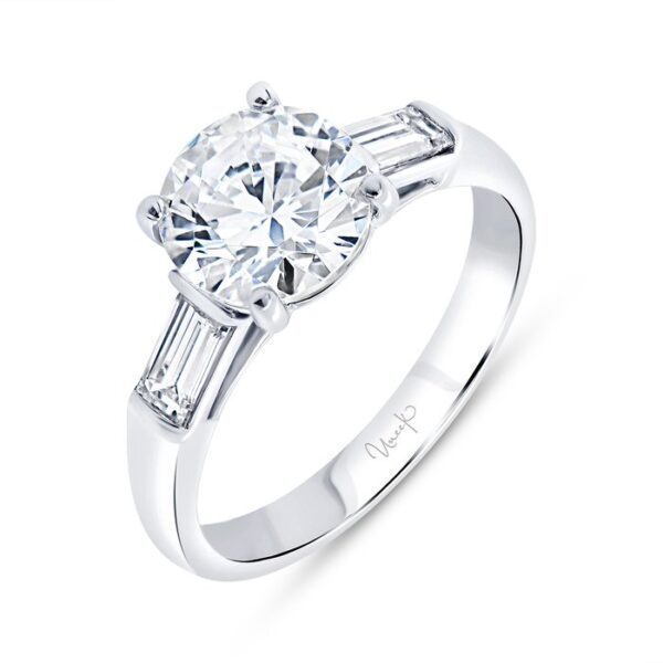Three-Stone Round Engagement Ring