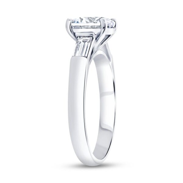 Three-Stone Round Engagement Ring - Image 2