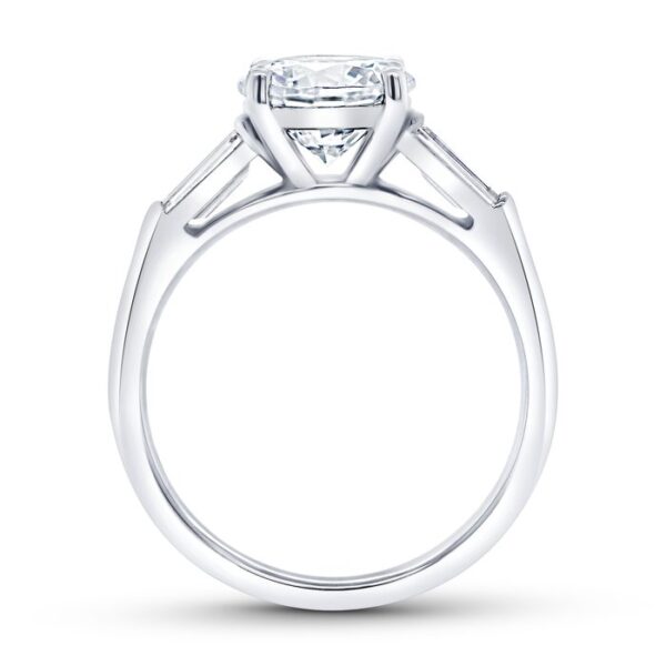 Three-Stone Round Engagement Ring - Image 3
