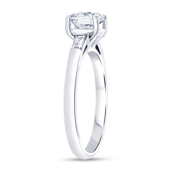 Three-Stone Round Engagement Ring - Image 2