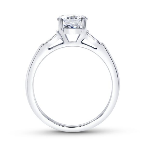 Three-Stone Round Engagement Ring - Image 3
