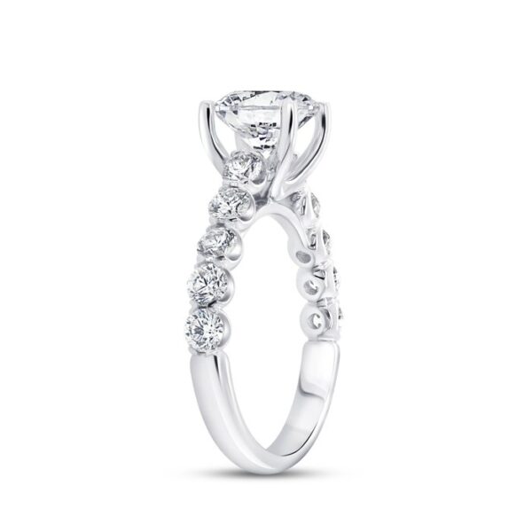 Cathedral Round Engagement Ring - Image 2