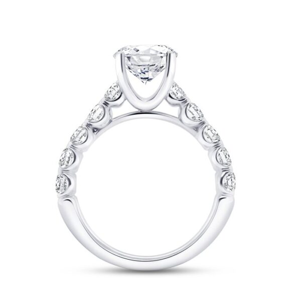 Cathedral Round Engagement Ring - Image 3