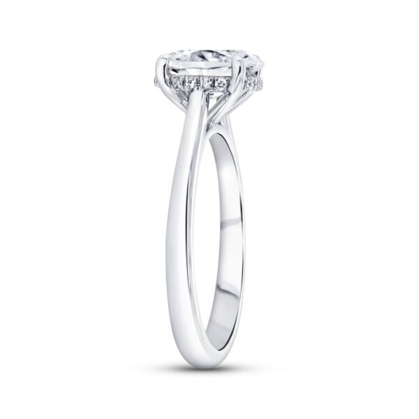 Under-Halo Engagement Ring - Image 2