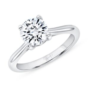 Solitaire Round Diamond Engagement Ring