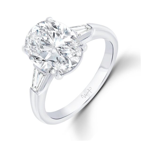 Three-Stone Oval Shaped Engagement Ring