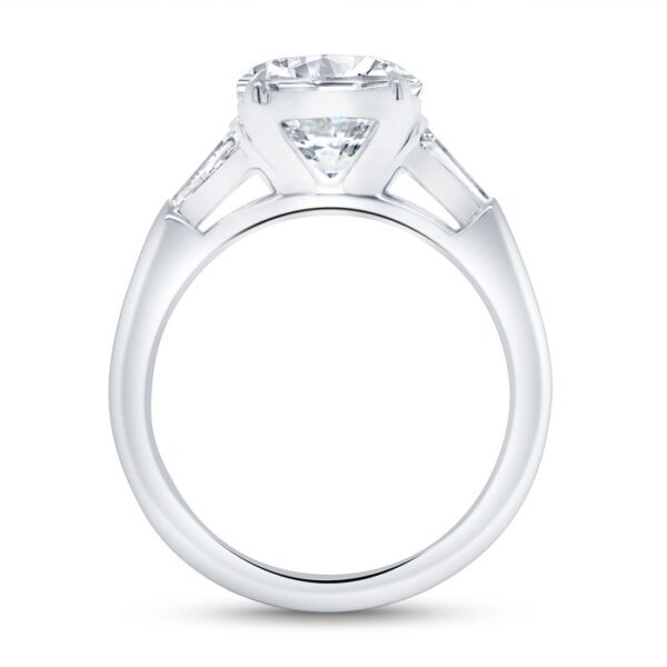 Three-Stone Oval Shaped Engagement Ring - Image 3